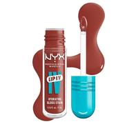 NYX Professional Makeup Lip IV, Hydrating Gloss Stain, Wet High-Shine Finish, Drippin' Nude
