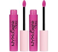 NYX PROFESSIONAL MAKEUP Lip Lingerie - Lápiz labial líquido mate XXL - Knockout (Bubblegum Pink) (Paquete de 2)