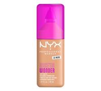 NYX Professional Makeup Make 'Em Wonder, Base de Maquillaje Mate, Resiste hasta 24H, Unifica e Hidrata la Piel, Infusionada con Vitamina C y Ácido Hialurónico, Fórmula Vegana, Tono: Nude