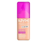 NYX Professional Makeup Make 'Em Wonder, Base de Maquillaje Mate, Resiste hasta 24H, Unifica e Hidrata la Piel, Infusionada con Vitamina C y Ácido Hialurónico, Fórmula Vegana, Tono: 07 Light Ivory