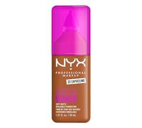 NYX Professional Makeup Make 'Em Wonder, Base de Maquillaje Mate, Resiste hasta 24H, Unifica e Hidrata la Piel, Infusionada con Vitamina C y Ácido Hialurónico, Fórmula Vegana, Tono: Capuccino