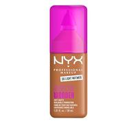 NYX Professional Makeup Make 'EM Wonder Foundation, 30 Light Nutmeg, 30ml | Enriqucido con Estracto de Semillas de Guaraná y Ácido Hialurónico, Acabado Mate Natural, 24H de Duración, Make'Em Wonder