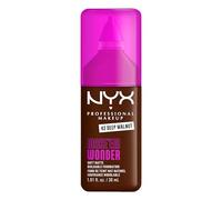 NYX Professional Makeup Make 'EM Wonder Foundation, 41 Deep Walnut, 30ml | Enriqucido con Estracto de Semillas de Guaraná y Ácido Hialurónico, Acabado Mate Natural, 24H de Duración, Make'Em Wonder