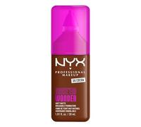 NYX Professional Makeup Make 'EM Wonder Foundation, Cocoa, 30ml | Enriqucido con Estracto de Semillas de Guaraná y Ácido Hialurónico, Acabado Mate Natural, 24H de Duración, Make'Em Wonder
