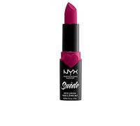 NYX Professional Makeup NYX Professional Makeup Barra de Labios Mate de Larga duración y Cobertura Total Suede Matte Lipstick Tono 11 Sweet Tooth Color Cereza, Mujer, Talla única