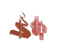 NYX Professional Makeup - Pack Labios Irresistibles - Delineador Lip Lingerie Liner Stain (Naughty Nude) + Brillo de Labios Fat Oil Slick Click (Honey It Up)
