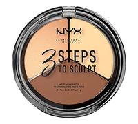 NYX Professional Makeup Paleta de Contouring & Iluminador 3 Steps to Sculpt Face Sculpting Palette tono 2 Light color Beige
