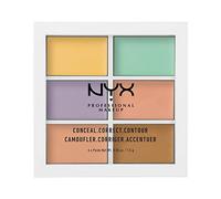 NYX Professional Makeup Paleta de correctores Colour Correcting Palette, 6 colores cremosos y combinables