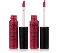 NYX Professional Makeup Pintalabios Soft Matte Lip Cream, Acabado cremoso mate, Color ultrapigmentado, Larga duración, Fórmula vegana, Tono: Prague (Paquete de 2)
