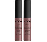 NYX Professional Makeup Pintalabios Soft Matte Lip Cream, Acabado cremoso mate, Color ultrapigmentado, Larga duración, Fórmula vegana, Tono: Toulouse (Paquete de 2)