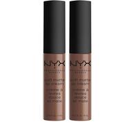 NYX Professional Makeup Pintalabios Soft Matte Lip Cream, Acabado cremoso mate, Color ultrapigmentado, Larga duración, Fórmula vegana, Tono: Los Angeles (Paquete de 2)