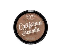NYX Professional Makeup Polvos bronceadores California Beamin' Face and Body Bronzer, Polvos compactos, Tamaño grande, Fórmula vegana, Acabado satinado, 14 g, Tono: The Golden One