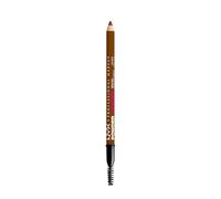 NYX Professional Makeup Powder Louder Brow Pencil - 03 Auburn | Microfibras de bambú vegano, textura en polvo espesante, sin transferencia ni rebabas, duración de 12 horas