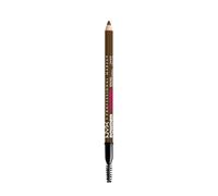 NYX Professional Makeup Powder Louder Brow Pencil Cejas 12H, Soft Brown | Textura en Polvo, Acabado Natural y Voluminoso, 9 Tonos Inclusivos, Formato Afilable, Cejas Definidas, Powder Louder