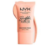 NYX Professional Makeup Prebase de maquillaje iluminadora Bright Maker Primer, Con extracto de papaya e hidratante, Con mica para un acabado satinado, Fórmula vegana, 20 ml