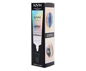 NYX Professional Makeup Prebase de Ojos para Glitter de Larga duración | Reduce la Caída del Brillo, Fórmula Transparente, Ligera y Cremosa, Apta para Todo Tipo de Piel