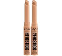 NYX Professional Makeup Pro Fix Stick, Corrector en Barra, Duración de hasta 12H, Enriquecido con Ácido Hialurónico, No Transfiere, Fórmula Vegana, Tono: Neutral Tan (Paquete de 2)