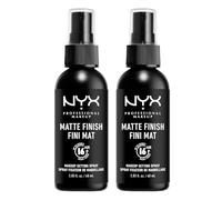 NYX Professional Makeup Setting Spray Acabado Matte Larga Duración, 2x 60ml | Consigue un maquillaje larga duración con acabado mate