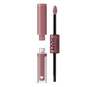 NYX Professional Makeup Shine Loud Labial Brillo 16H, 08 Overnight Hero | Acabado No Pegajoso, No Transfer, Aplicación en 2 Pasos, Aceites de Jojoba y Vitamina E, Alta Pigmentación, Shine Loud