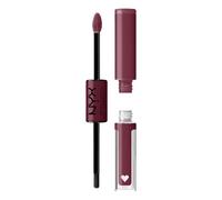 NYX Professional Makeup Shine Loud Labial Brillo 16H, 19 Never Basic | Acabado No Pegajoso, No Transfer, Aplicación en 2 Pasos, Aceites de Jojoba y Vitamina E, Alta Pigmentación, Shine Loud
