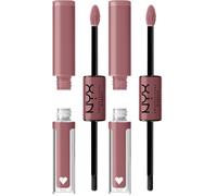 NYX Professional Makeup Shine Loud, Pintalabios permanente con Brillo, Larga duración 16H, Overnight Hero (Paquete de 2)