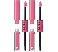 NYX Professional Makeup Shine Loud, Pintalabios permanente con Brillo, Larga duración 16H, Trophy Life (Paquete de 2)