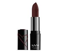 NYX PROFESSIONAL MAKEUP Shout Loud - Lápiz labial satinado, impregnado con manteca de karité, So Dramatic (ciruela marrón)