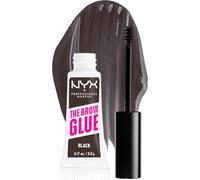 NYX Professional Makeup The Brow Glue Gel de Cejas con Color , Black | Fijación Extrema, Acabado Natural sin Rigidez, Aplicador de Precisión, Uso Diario, Fórmula Vegana, The Brow Glue