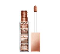 NYX Professional Makeup Ultimate Glow Shots Sombra Líquida, 06 Golden Goji | Vitamina C, Hasta 12H de Duración, Efecto Segunda Piel, Acabado Brillante y Luminoso, Color Modulable, Ultimate Glow Shots