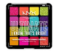 NYX Professional Makeup Ultimate Shadow Palette, 16 Sombras, Brights | 16 Tonos de Alta Pigmentación, Intensidad Modulable, Fácil de Aplicar y Difuminar, Resultado Profesional, Ultimate Brights