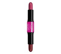 NYX Professional Makeup Wonder Stick Blush, Colorete en crema, Con ácido hialurónico, Textura cremosa, Fórmula Vegana, Deep Magenta + Ginger