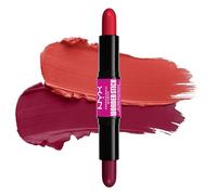 NYX Professional Makeup Wonder Stick Blush, Colorete en crema, Con ácido hialurónico, Textura cremosa, Fórmula Vegana, Bright Amber + Fuschia