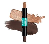 NYX Professional Makeup Wonder Stick Contour Doble Punta, 07 Deep | Ácido Hialurónico, Textura Cremosa, Fácil de Difuminar, Esculpe e Ilumina, Doble Punta, Para Rostro y Cuerpo, Wonder Stick
