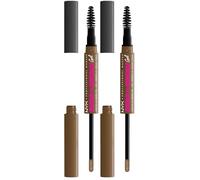 NYX Professional Makeup Zero to Brow, Gel rellenador de cejas, Acabado natural natural, Larga duración hasta 2 días, Tono: Taupe (Paquete de 2)