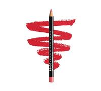NYX Slim Lip Pencil Perfilador de Labios Cremoso Larga Duración, Hot Red | Fórmula Cremosa, y Duradera, Aplicación Suave, Resistencia Excepcional, Amplia Gama de 40 Tonos, Slim Eye Pencil