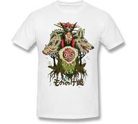 NYXMLYTIO Men's The Wolf Princess Princess Mononoke Poster White T Shirt