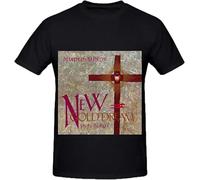 NYXMLYTIO Simple Minds Gold Dream 882 83 84 Tour Soul Mens O Neck Slim Fit Shirts Black