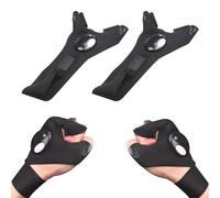 NyxSeat 1 guantes luminosos, guantes de pesca ajustables, adecuados para acampar y actividades al aire libre, accesorios de pesca, regalos para papá, regalos divertidos para hombres