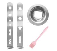NyxSeat 1 juego de accesorios para shortbread,1 pincel de aceite,accesorios para hacer galletas y pastelería,accesorio para picadora de carne de acero inoxidable,multiherramienta de cocina