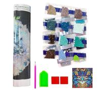 NyxSeat 1 juego de herramientas de pegatinas de diamantes de gato, manualidades, kit de arte de diamantes para niñas, regalos creativos, adecuado para niños de 6 a 12 años