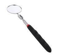 NyxSeat 1 lámpara de inspección extensible para coche, herramientas mecánicas auxiliares, herramientas de espejo redondo de fácil agarre, espejo convexo de diámetro telescópico ajustable (50 mm,