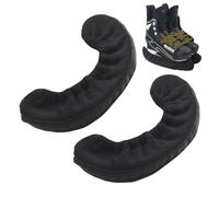 NyxSeat 1 par de protectores para patines de hielo de microfibra, antideslizantes, para patinaje artístico y niños, color negro