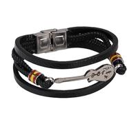 NyxSeat 1 pulsera trenzada retro, pulsera de cuerda de guitarra pequeña, pulsera creativa para hombres y mujeres, joyería multicapa para adolescentes, regalo para amantes de la música