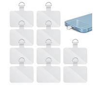 NyxSeat 10 juntas para teléfono móvil, almohadillas de cordón para teléfono móvil, parches transparentes para cadenas de teléfono móvil, piezas de repuesto para cordón, almohadillas transparentes para