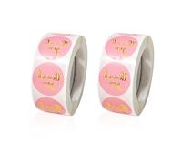 NyxSeat 1000 Etiquetas Adhesivas De Agradecimiento, Pegatinas De Agradecimiento Por Apoyar a Pequeñas Empresas, Pegatinas De Sello Redondo, Adecuadas Para Tarjetas De Agradecimiento, Cajas De Regalo