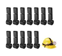 NyxSeat 12 hebillas para casco y faro, hebillas fijas antideslizantes para hebillas de faros, ganchos de plástico, varios accesorios para faros y cascos