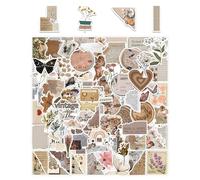 NyxSeat 120 Pegatinas Estéticas Retro, Impermeables para Álbumes de Recortes, Decorativas de Bricolaje, Adecuadas para Diarios