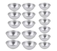 NyxSeat 16 moldes semicirculares pequeños para tartas, moldes de nieve Meiniang, moldes para bombas de baño, herramientas para hacer tartas hechas a mano y jabón.
