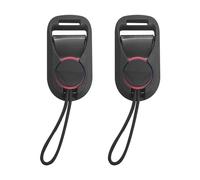 NyxSeat 2 correas de cámara de liberación rápida, hebilla para correa de cámara, adaptador de liberación rápida, clip para correa de cámara, apto para cámaras réflex digitales, color negro, longitud 8