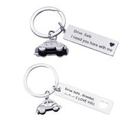 NyxSeat 2 llaveros de coche, mini réplicas 3D de acero inoxidable, llaveros para hombres y amantes de los coches, regalos interesantes, regalos exquisitos, llaveros de coche, Color de acero